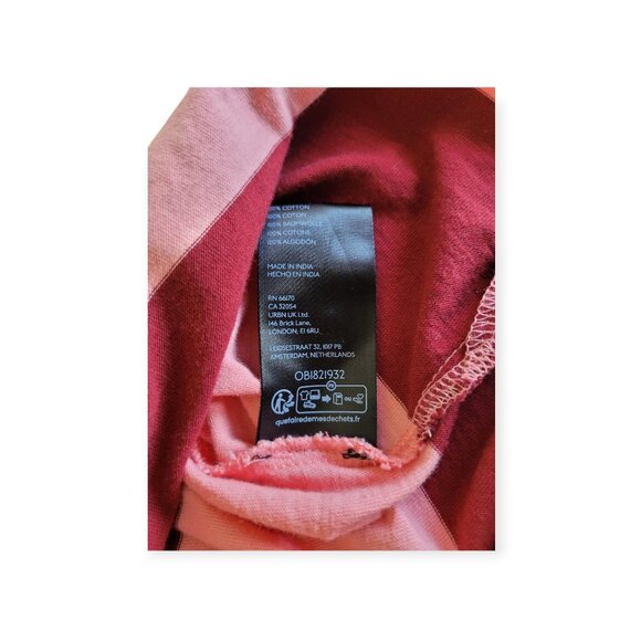 Anthropologie Pilcro Pink Red **Rugby Shirt** Size S - Picture 8 of 10